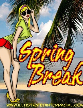 Spring Break- illustrated interracial