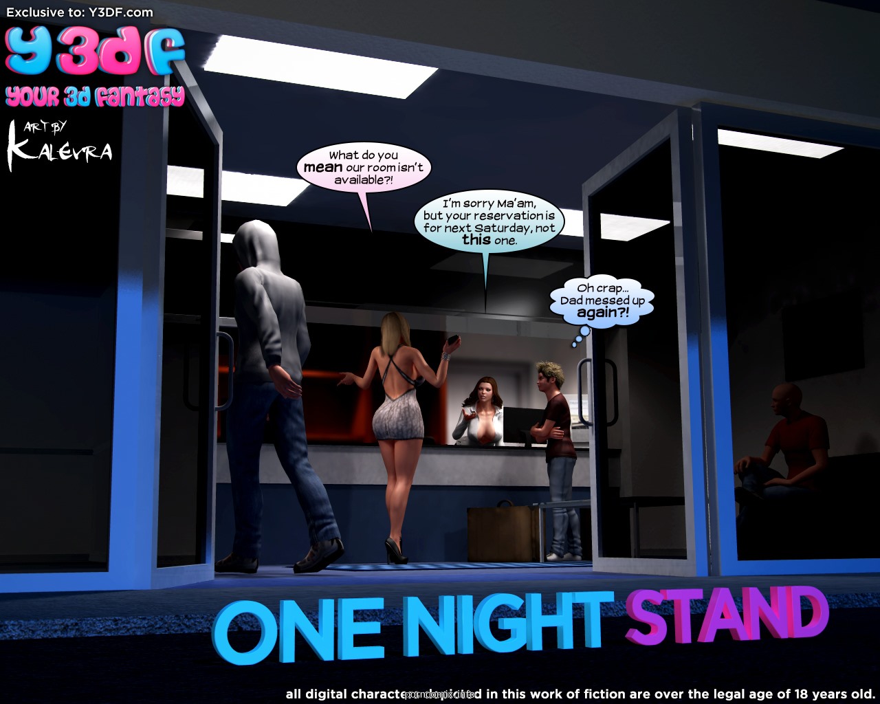 Y3DF- One Night Stand * Porn Comix ONE.