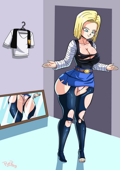 Dragon Ball Z- Android 18 meets Krillin- (Pink Pawg)