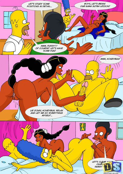 Drawn Sex – Picnic with Nahasapeemapetilons (The Simpsons)