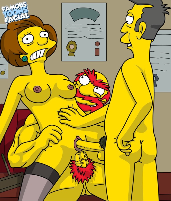 The Simpsons- Edna Krabappel Fucked Hard- Willie and Skinner * Porn Comix O...